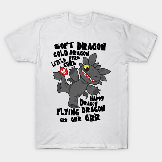 Soft Dragon T-Shirt by Kuitsuku